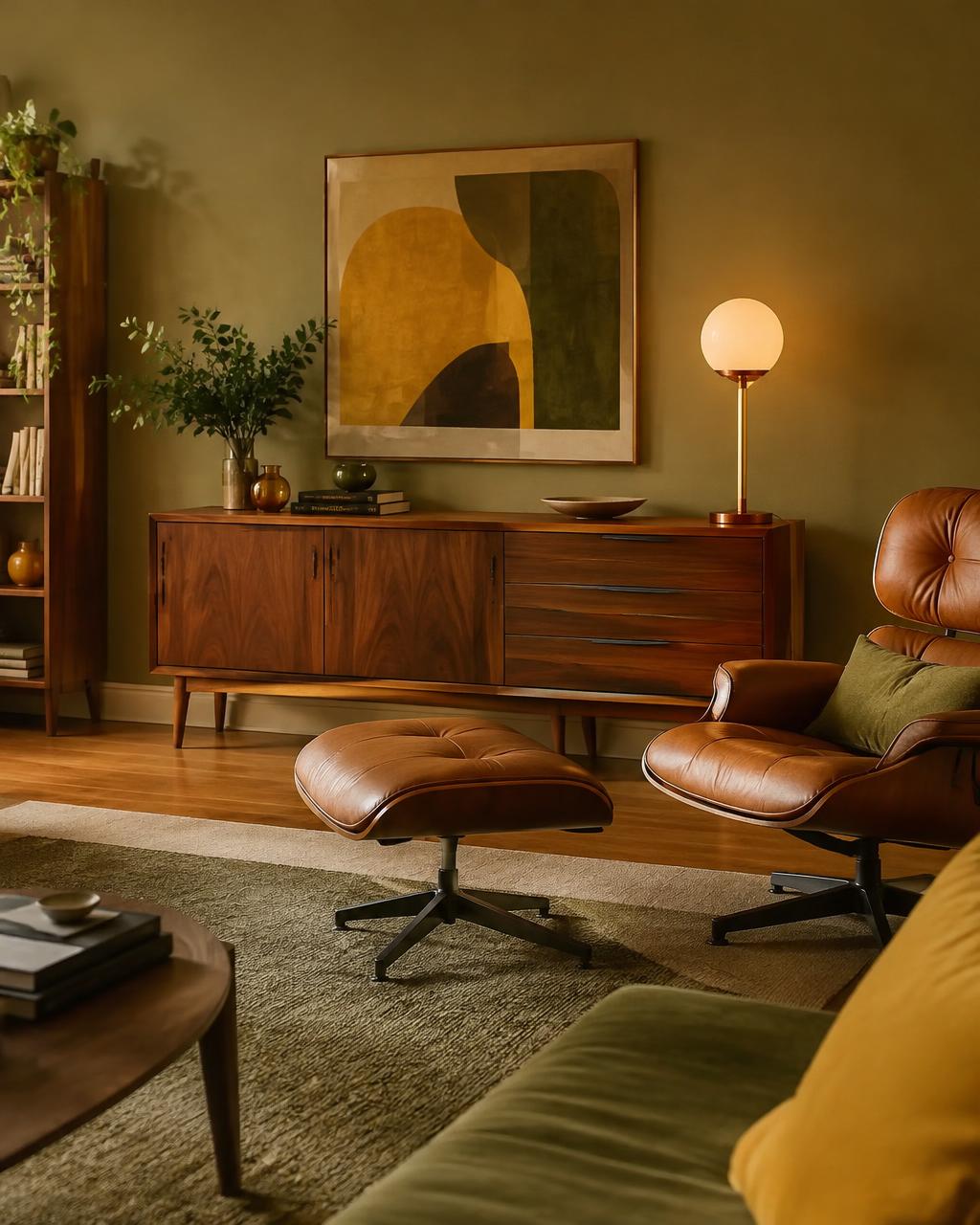 Mid-Century Modern interior concept